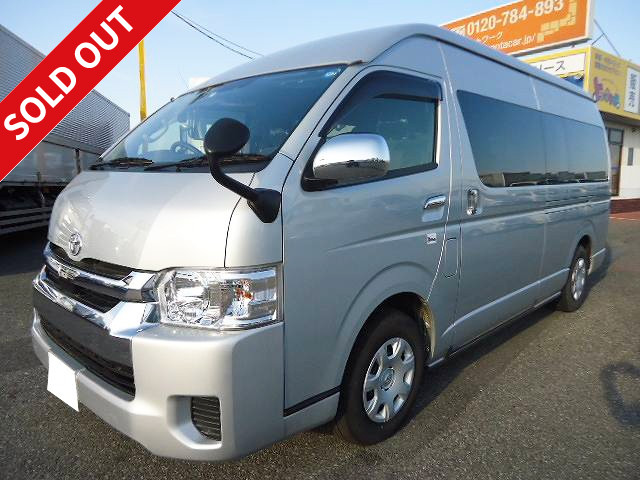 Now available for rental! 2018 Toyota Hiace Wagon Grand Cabin 10-seater gasoline vehicle ETC, rear-view camera, navigation