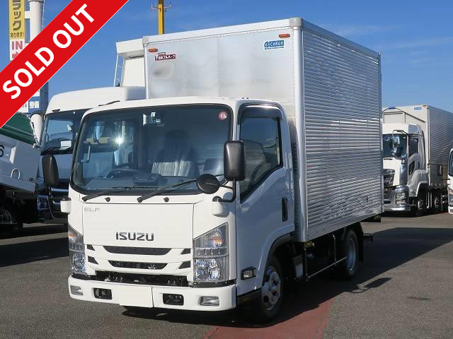 Rental has been upgraded! Isuzu Elf, model year 1, new small aluminum van, standard 10 shaku short, low floor, total weight less than 5t, semi-medium size (compatible with old regular driver's license)