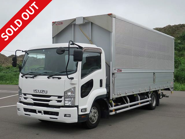 2015 Isuzu Forward, medium-sized aluminum wing, with retractable PG, 6200 wide, actual mileage approx. 228,000 km! [Preliminary inspection included]