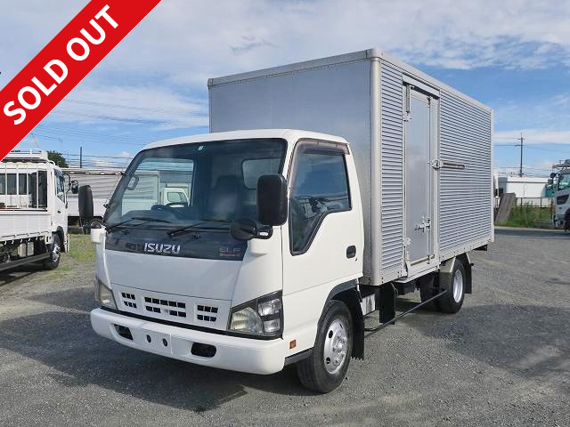 2005 Isuzu Elf 3t Aluminum Van Left Side Door Wide Long Smoother Specification [Semi-medium license required *Semi-medium license or above]