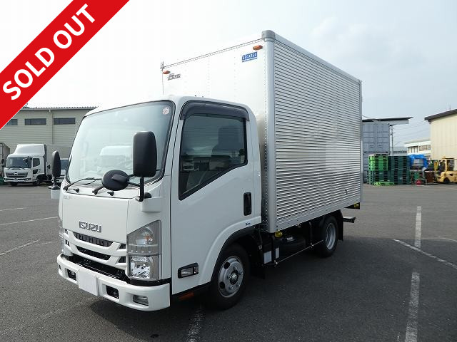 Now available for rental! Reiwa 2 model Isuzu Elf new 2t aluminum van standard 10 shaku short full low floor [Semi-medium size (5t limited) license compatible *Old regular license OK]