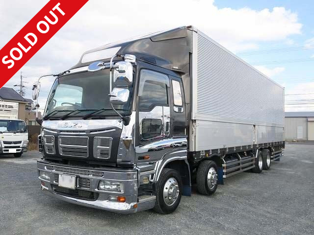 2008 Isuzu Giga Aluminum Wing 4-axle low floor Rear air suspension Retarder 380 horsepower Aluminum wheels ★Inspection valid until September 2021★ 