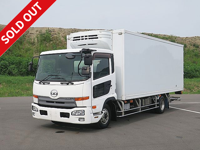 [Price reduced!] 2013 UD Trucks Condor medium-sized refrigerated van with wide cab and storage PG, made by Mitsubishi Heavy Industries, set to -30℃, 538,000km on meter! Aluminum wheels