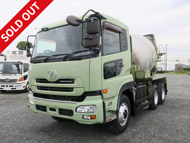 [Price reduced!] 2006 UD Trucks Quon concrete mixer truck, manufactured by Shinmaywa, drum capacity 8.7m3 ★Approximately 290,000km on the meter! ★Inspection valid until December 2021★