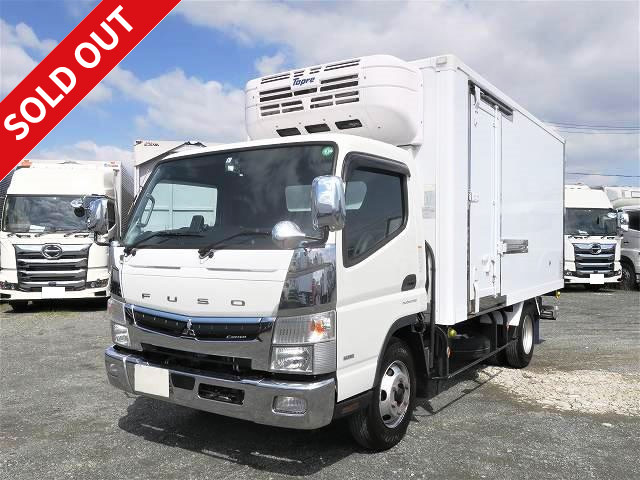 Now on lease! Reiwa 2 model Mitsubishi Fuso Canter small refrigerated van, 2.95t capacity, with storage PG, wide and long, Topre-made, -30℃ setting ★Dealer inspection record book/vehicle inspection valid until March 2022★ [Semi-medium-sized license eligible *Excluding 5t limited]