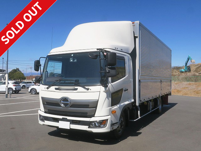 Now leased! 2019 Hino Ranger, medium-sized aluminum wing, 6200 wide, 240 horsepower ★Dealer inspection record book included★