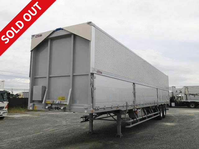 New standard 14m, Reiwa 3 model, Nippon Furuhafu, 2-axle wing trailer, maximum load capacity 20.8t, rear wheel air suspension, lift axle, ABS included, vehicle inspection valid until April 2022,