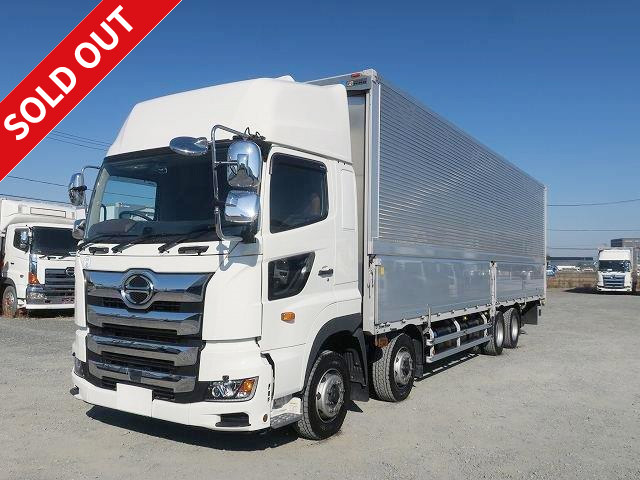 Now on lease! Reiwa 1 Hino Profia 4-axle low-floor, large aluminum wing, high roof, rear air suspension, retarder included ★Dealer inspection record book/vehicle inspection included★