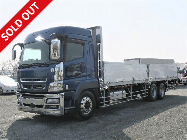 2013 Mitsubishi Fuso Super Great, large flatbed aluminum block, 5-way opening, 2 differentials, high roof, aluminum front wheels, approx. 783,000 km on the meter!