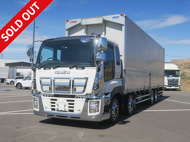 2015 Isuzu Giga large aluminum wing 4-axle low floor rear air suspension aluminum wheels approx. 379,000 km on the meter!