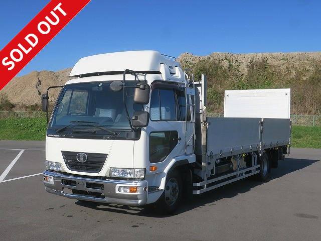 [Price reduced!] 2008 UD Trucks Condor, medium-sized flatbed, aluminum block, 5-way opening, 6200 standard width, with flip-up PG, rear air suspension, 240 horsepower, *Actual mileage on meter: approx. 276,000 km*