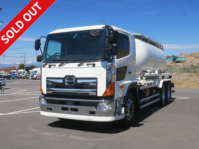 2016 Hino Profia 22 ton powder and granular material transporter Jetpack bulk cement Drum capacity 13.1m3 Rear air suspension Aluminum wheels installed Actual mileage on the meter is approximately 441,000km!