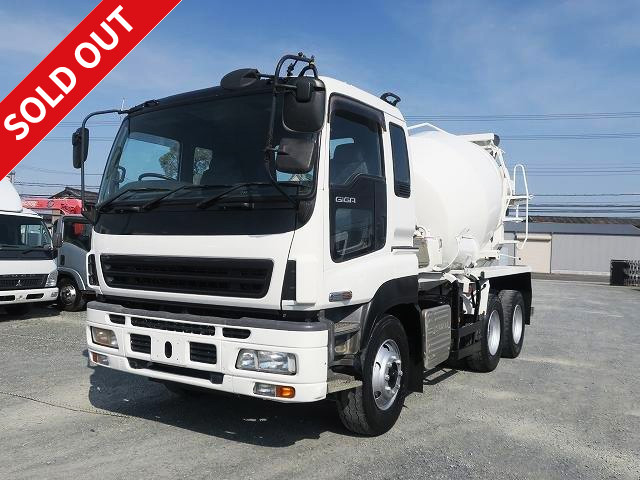 2007 Isuzu Giga large concrete mixer truck, Kayaba, drum capacity 8.7m3, 2 differentials, 370 horsepower, actual mileage approx. 219,000km! ★Preliminary inspection included★