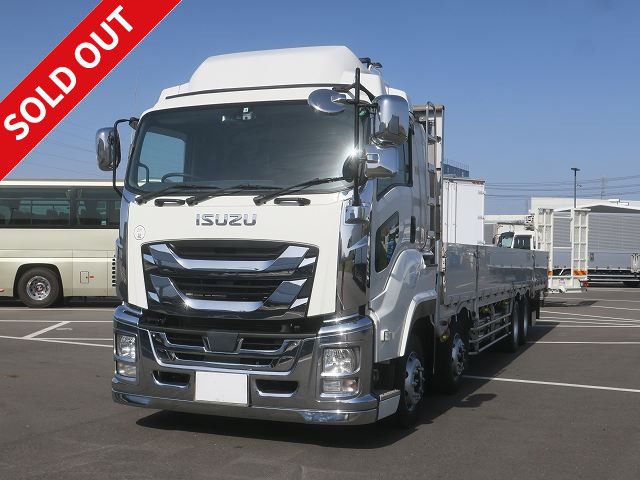 2016 Isuzu Giga Large flat body aluminum block 7-way opening 4-axle low floor Rear air suspension with retarder Actual mileage approx. 361,000 km! ★Inspection valid until September 2021★