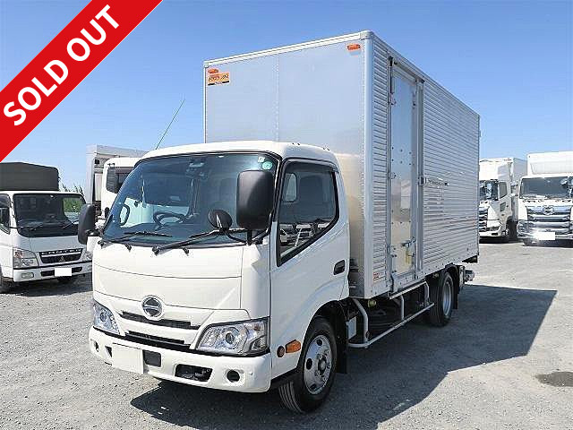 Reiwa 3 Hino Dutro 2t Aluminum Van Standard Long with Storage PG Left Side Door 2-Tier Lashing Rails Internal Height 217cm [Semi-Medium License Compatible *Excluding 5t Limited]