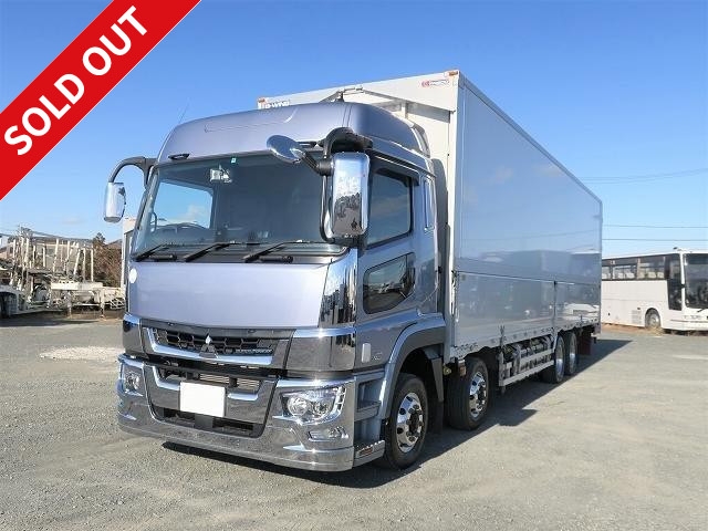 Lease-up now available! Reiwa 2 model Mitsubishi Fuso Super Great large aluminum wing [Premium Executive] 4-axle low floor, chrome plated high roof, rear air suspension, dealer inspection record book included