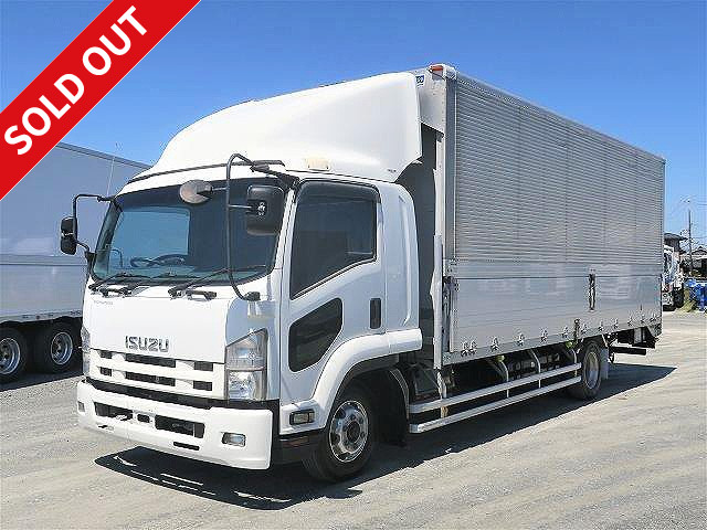 2008 Isuzu Forward, medium-sized aluminum wing, 6200 wide, with combination gate, 240 horsepower, aluminum wheels, approx. 500,000 km on the odometer.