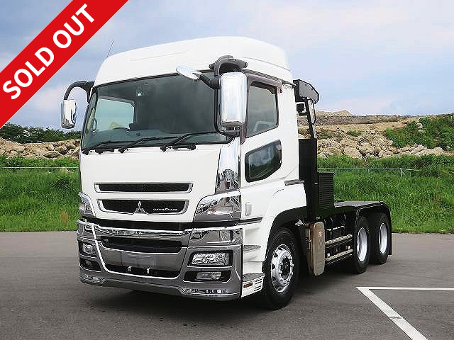 2014 Mitsubishi Fuso Super Great Tractor Head 2 Differentials All-inclusive 5th Wheel Load 18t High Roof Custom Specification 520 Horsepower Fluid Retarder ★Approximately 412,000km on the meter! ★ 