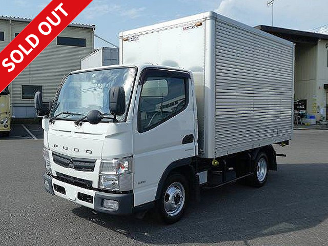 2015 Mitsubishi Fuso Canter Small Aluminum Van, Load Capacity 1.5t, Standard Short (10 shaku), Fully Low Floor, 2 Pedals [Semi-Medium (5t Limited) License Compatible *Old Standard License OK]