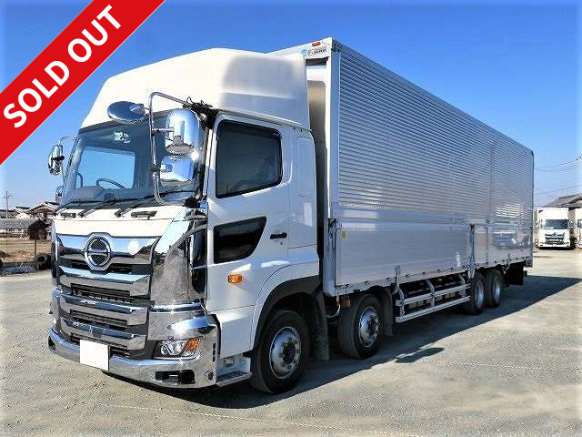 Lease-up! Reiwa 3 model Hino Profia 4-axle low-floor large aluminum wing high roof rear air suspension retarder * Actual mileage approx. 102,000 km / Dealer inspection record book / Vehicle inspection valid until March 2022 *