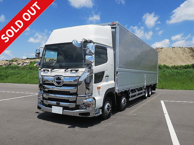 Reiwa 3 model Hino Profia 4-axle low-floor large aluminum wing high roof rear air suspension with retarder fully plated cab