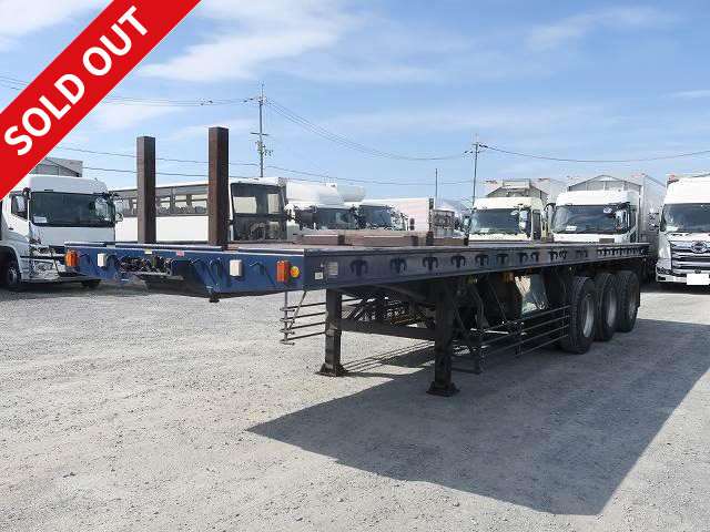 2005 model Nippon Trex 3-axle cutting board semi trailer Single pull OK! Loading capacity 28.4t With back-eye camera ★Vehicle inspection valid until February 2022★