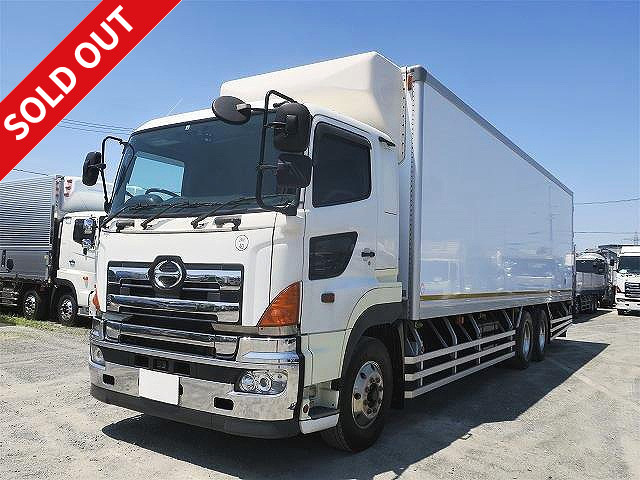 2009 Hino Profia large refrigerated van, high floor 3 axle, made by Mitsubishi Heavy Industries, -30 degree setting, 2-layer, standby, floor keystone, 4-row jolder, aluminum wheels ★Actual mileage on the meter: approx. 497,000 km! ★