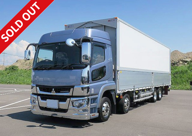 [Premium Executive] Now leased! Reiwa 1 model Mitsubishi Fuso Super Great, large aluminum wing, 4-axle low floor, high roof, ETC2.0 *Dealer inspection record book/MOT valid until December 2021*