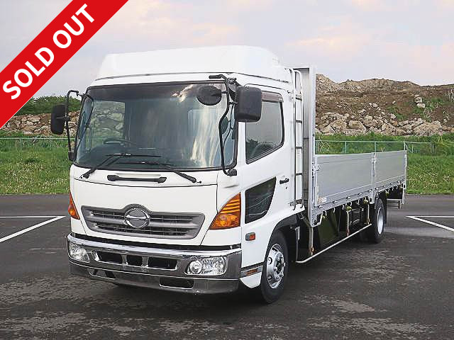 2006 Hino Ranger, medium-sized flatbed aluminum block, 5-way opening, 6200 standard body, with drive recorder