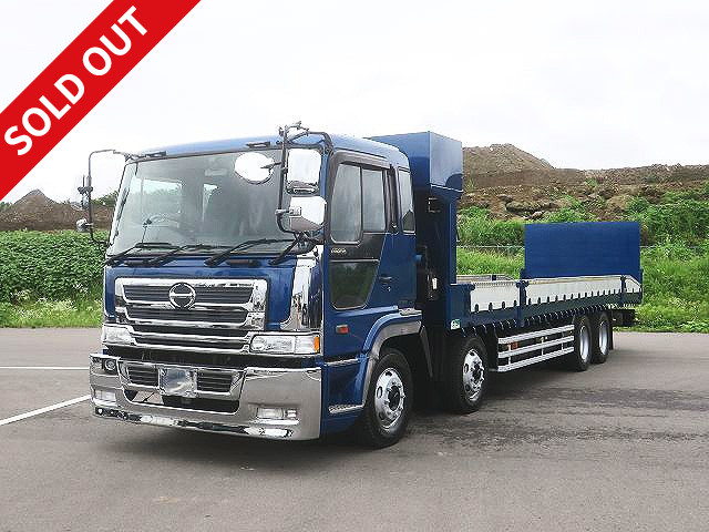 2003 Hino Profia large self-loader (vehicle-mounted vehicle) 4-axle low-floor Hanamidai-made 7-way opening winch with retarder and stepping board 400 horsepower *Actual mileage on the meter: approx. 418,000 km! *