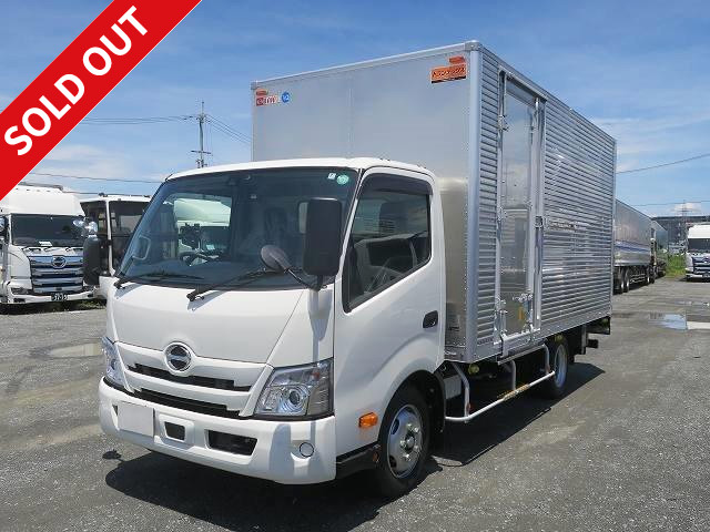 Reiwa 3 model Hino Dutro 2t aluminum van wide long interior height 217cm with combination gate, low floor, left side door [medium-sized license compatible *excluding 5t limited] ★Vehicle inspection valid until January 2023★