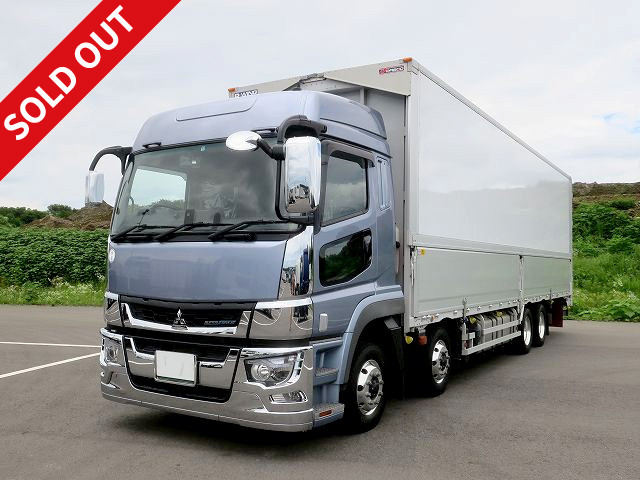 [Premium Executive] Now leased! Reiwa 1 model Mitsubishi Fuso Super Great, large aluminum wing, 4-axle low floor, high roof, ETC2.0 *Dealer inspection record book/MOT valid until December 2021*