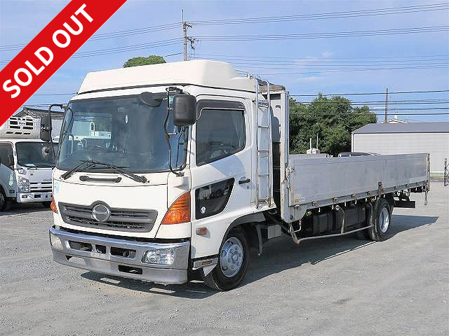 2005 Hino Ranger Medium-sized flatbed aluminum block 3-way opening 6200 wide with inner hook