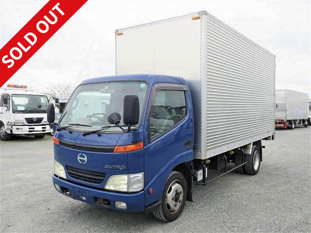 2002 Hino Dutro 2t Aluminum Van Standard Long Fully Low Floor [Semi-medium license compatible *Excluding 5t limited]