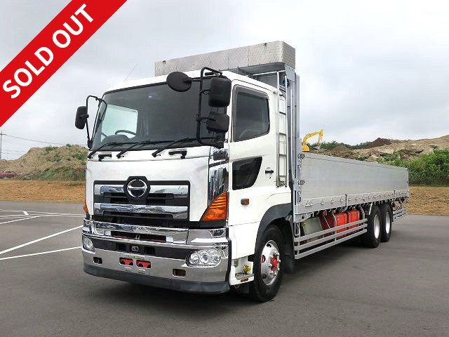 2004 Hino Profia Large flatbed aluminum block 3-way opening 2 differentials Retarder Proshift *Actual mileage on meter: approx. 837,000 km*