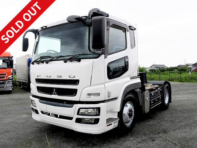 2008 Mitsubishi Fuso Super Great Tractor Head, 5th wheel load 9.5t, rear air suspension, 420 horsepower, ETC included ★Approximately 578,000km on the odometer! ★