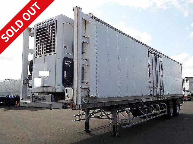 1994 model Nippon Fruehauf 2-axle 39FT refrigerated van semi-trailer Maximum load 24t Leaf suspension With left side door Thermo King SUPER II MAX ★Vehicle inspection valid until July 2022★ 