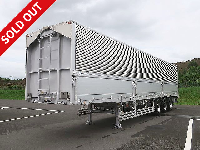 2014 model Nippon Trex 3-axle wing trailer, maximum load 23.1t, lift axle, jolder 4-row, total length 13m body, vehicle inspection valid until November 2011,