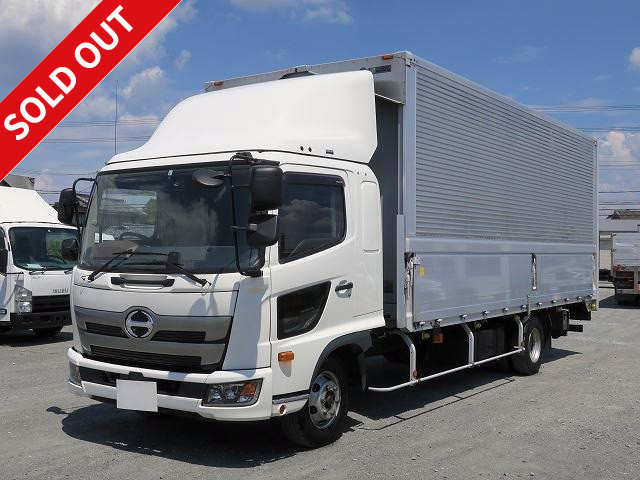 Lease-up! Reiwa 1 model Hino Ranger, medium-sized aluminum wing, 6200 wide, with combination gate ★Dealer inspection record book/vehicle inspection valid until June 2022★