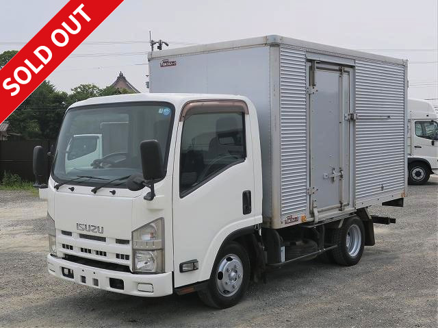 [Price reduced!] 2007 Isuzu Elf 2t aluminum van, standard short, low floor, smoother, with side door [medium-sized (5t limited) license *Old standard license OK]