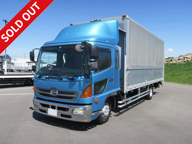 2014 Hino Ranger Medium-sized aluminum wing 6200 wide with combination gate Rear air suspension ★Approximately 384,000 km on the meter! ★