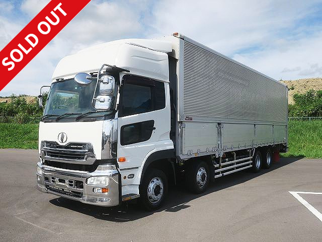 2009 UD Trucks Quon Large aluminum wing 4-axle low floor Combination gate High roof Escot IV with retarder 