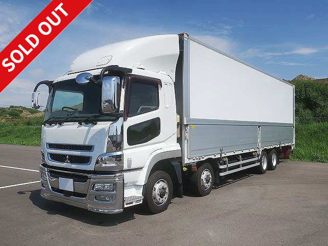 2016 Mitsubishi Fuso Super Great, large aluminum wing, 4-axle low floor, with rear-view camera and ETC2.0. *Approximately 538,000km on meter/MOT valid until March 2022.