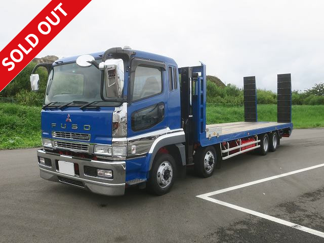 2007 Mitsubishi Fuso Super Great Large Self Loader (Cargo Vehicle) 4-Axle Low Bed High Jack Walking Board Winch Included *Actual mileage approx. 630,000km/Vehicle inspection valid until July 2012*