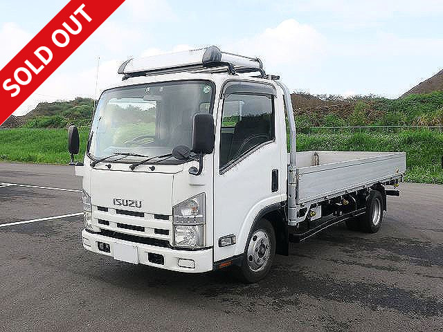 2008 Isuzu Elf 2t Flatbed Aluminum Block 3-way opening Standard long Fully low floor Internal hook *March 2022 vehicle inspection included* [Semi-medium-sized (5t limited) license *Old regular license OK]