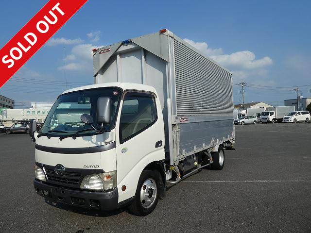 2008 Hino Dutro 2t aluminum wing standard long internal height 217cm full low floor lashing rail 2 steps [Semi-medium license compatible *Excluding 5t limited]