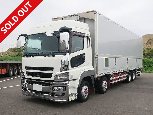 2011 Mitsubishi Fuso Super Great, large aluminum wing, 4-axle low floor, rear air suspension, high roof. Actual mileage: 771,000 km. Inspection valid until July 2022.