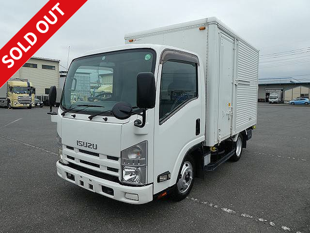 2009 Isuzu Elf 2t Aluminum Van Standard Short (10 shaku) Fully Low Floor Left Sliding Door ETC2.0 2 Pedals [Semi-Medium-sized (5t only) License Compatible *Old Standard License OK]