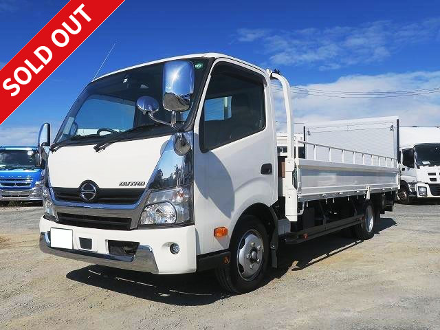 2018 Hino Dutro 2t flatbed, 3-way opening, wide and long, low floor, with lift-up PG [medium-sized license compatible *excluding 5t limited] *Vehicle inspection valid until June 2022*