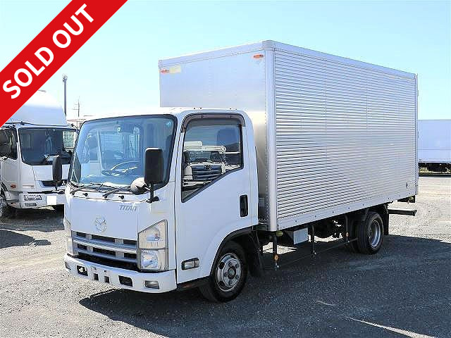 2012 Mazda Titan 2t Aluminum Van Standard Long Low Floor Interior Height 206cm 3 Rear Doors ETC and Back Eye Camera Included [Semi-Medium (5t only) License Compatible *Old Standard License OK]